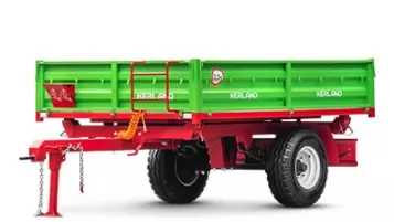 «Прицеп Kerland | Керланд П-3530 с ПСМ к трактору (самосвальный на три стороны)» - фото