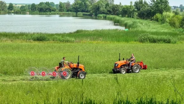 Грабли-сеноворошилки D-Pol | Д-пол ГВН-4 - видео
