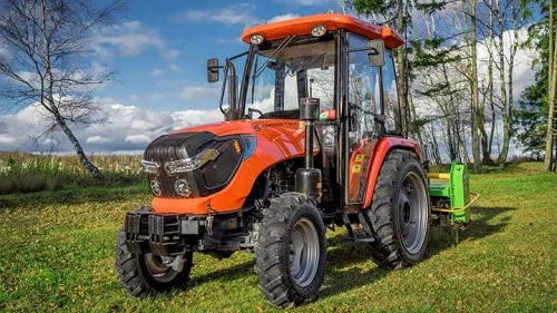 Трактор Кентавр Т-654C (Toyokawa) c почвофрезой KERLAND в работе