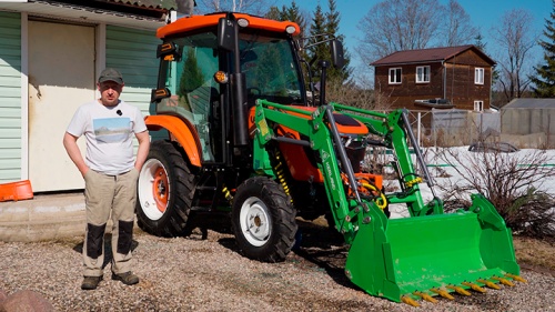 СПАС СНТ ОТ СНЕГА! Отзыв владельца о тракторе Кентавр Т-354 PRO в СНТ