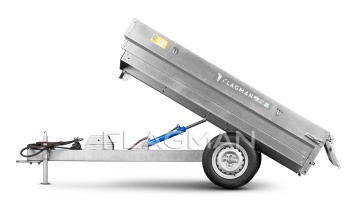 «Прицеп Flagman | Флагман C/ПТТ — 1,0 с ПСМ к мини-трактору (самосвальный)» - фото 5