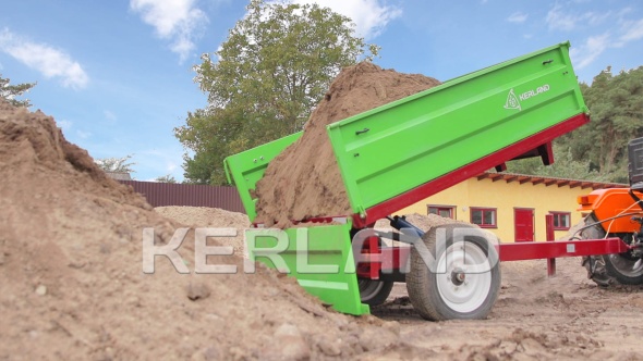 «Прицеп Kerland | Керланд П-3210 с ПСМ к трактору (самосвальный)» - фото 2