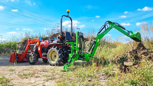 Обзор навесного экскаватора Flagman 36/1