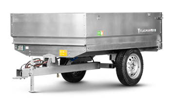 «Прицеп Flagman | Флагман C/ПТТ — 1,5 с ПСМ к трактору (самосвальный)» - фото