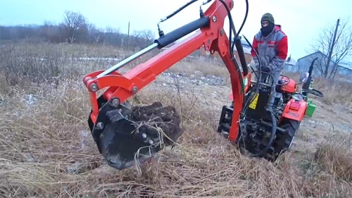 Отзыв на минитрактор Кентавр Т-244 PRO с экскаватором Уралец