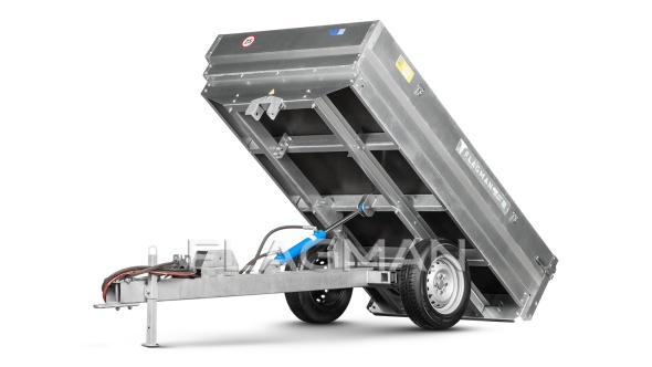 «Прицеп Flagman | Флагман C/ПТТ — 1,0 с ПСМ к мини-трактору (самосвальный)» - фото 5