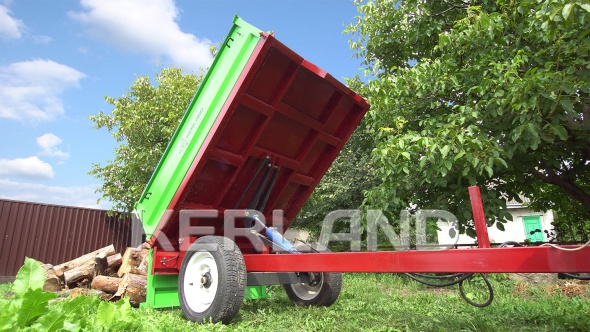 «Прицеп Kerland | Керланд П-3210 с ПСМ к трактору (самосвальный)» - фото 3