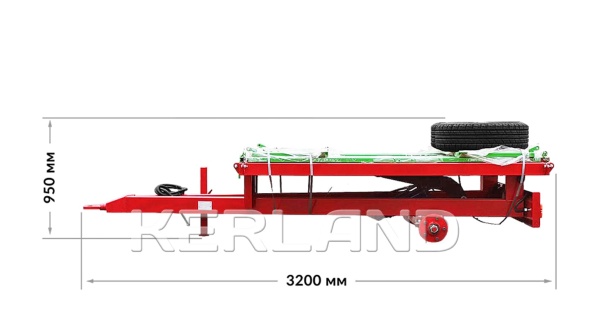 «Прицеп Kerland | Керланд П-3210 с ПСМ к трактору (самосвальный)» - фото 10