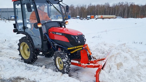 Чистим снег!!! Solis-GOLD 26C