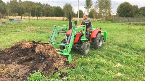 Отзыв на минитрактор Кентавр Т-244PRO с фронтальным погрузчиком