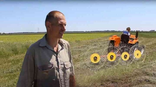 Отзыв на грабли-сеноворошилки 4 колеса