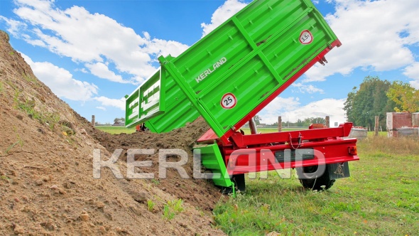 «Прицеп Kerland | Керланд П-3530 с ПСМ к трактору (самосвальный на три стороны)» - фото 2