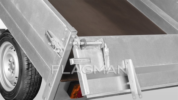 «Прицеп Flagman | Флагман C/ПТТ — 1,0 с ПСМ к мини-трактору (самосвальный)» - фото 11