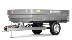 Прицеп Flagman | Флагман C/ПТТ — 1,0 с ПСМ к мини-трактору (самосвальный) - фото