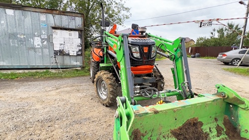 Отзыв клиента о тракторе Кентавр Т-244 с погрузчиком