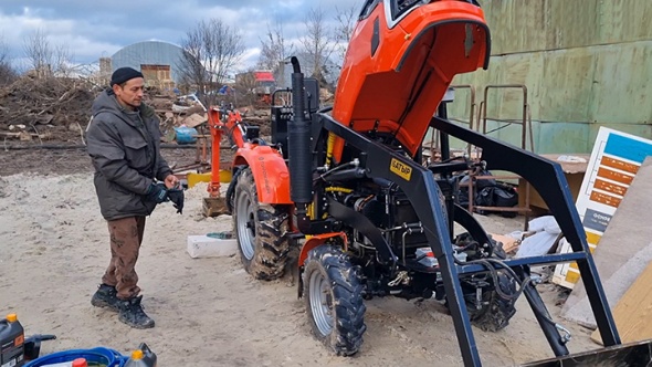 Трактор Кентавр Т-244 PRO 6+2 (Toyokawa) STD agri 6,00-14 / 9,50-20 (с ПСМ) - видео 2