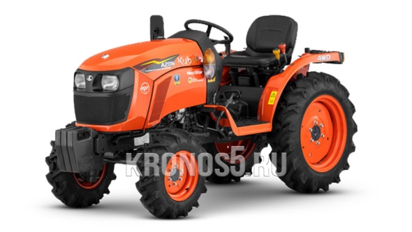 «Трактор Kubota | Кубота A211N-OP 9+3 (Kubota India) STD agri 7.00-12 / 8.3-20 (с ПСМ)» - фото