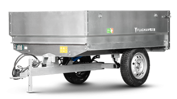 «Прицеп Flagman | Флагман C/ПТТ/Р — 1,5 с ПСМ к трактору (самосвальный/рессорный)» - фото