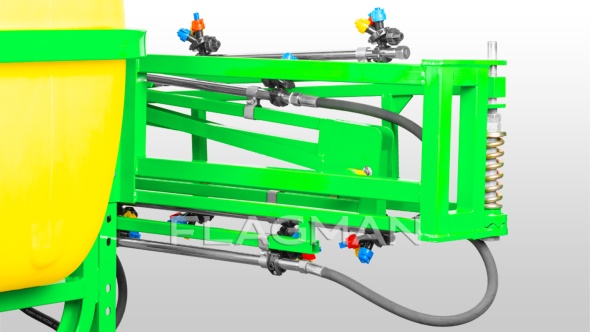 «Опрыскиватель полевой навесной Флагман | Flagman P400/1 (400 л) + (кардан 85см/6х6/со сваркой)» - фото 6