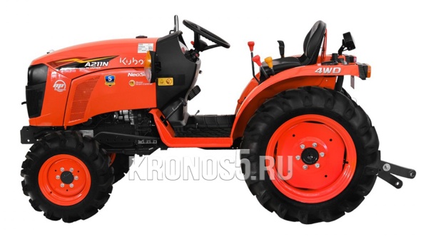 «Трактор Kubota | Кубота A211N-OP 9+3 (Kubota India) STD agri 7.00-12 / 8.3-20 (с ПСМ)» - фото 22