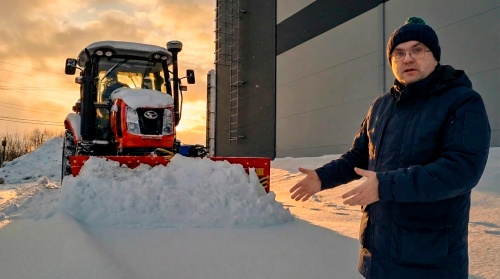 Мощь против снегопада! Shifeng 904 с отвалом? Работаем с Сергеем Горячивым